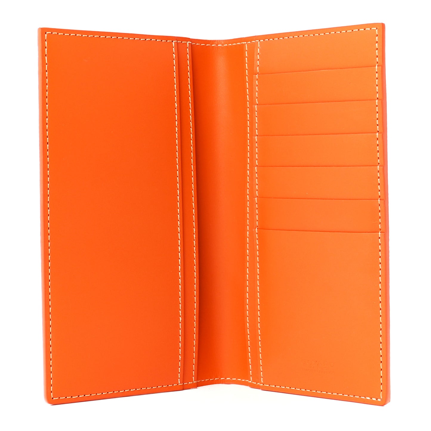 Goyardine Long Bi-Fold Wallet Orange