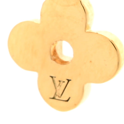 Louis Vuitton Brass Blooming Earrings Gold 4 of 4