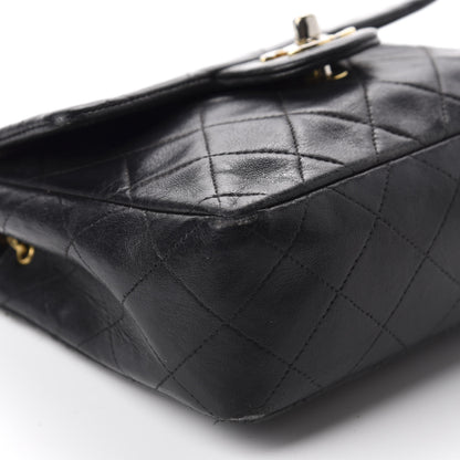 Chanel Lambskin Quilted Mini Square Flap Black 6 of 14