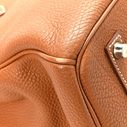 Hermes Taurillon Clemence Birkin 35 Gold 10 of 11
