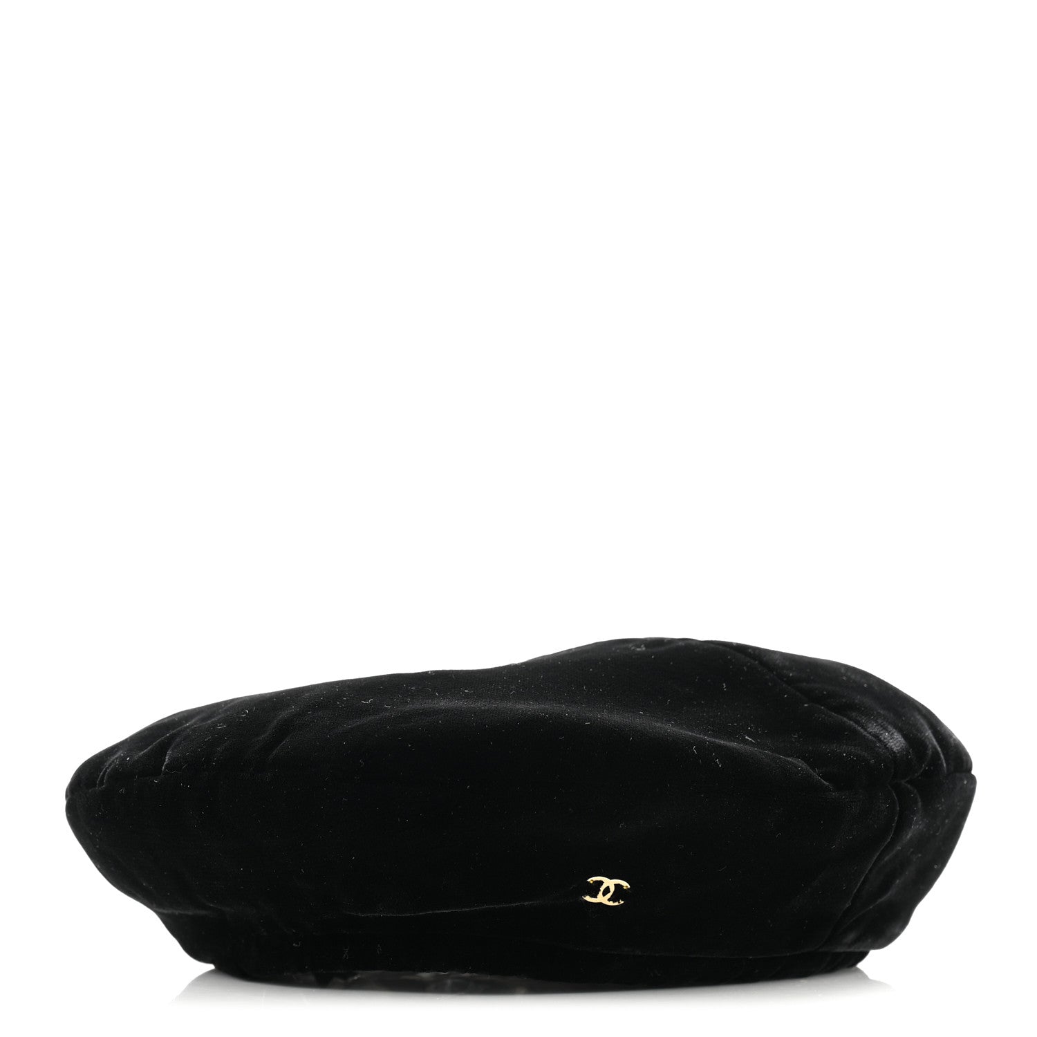 Chanel Velvet Beret Hat S Black 1 of 9