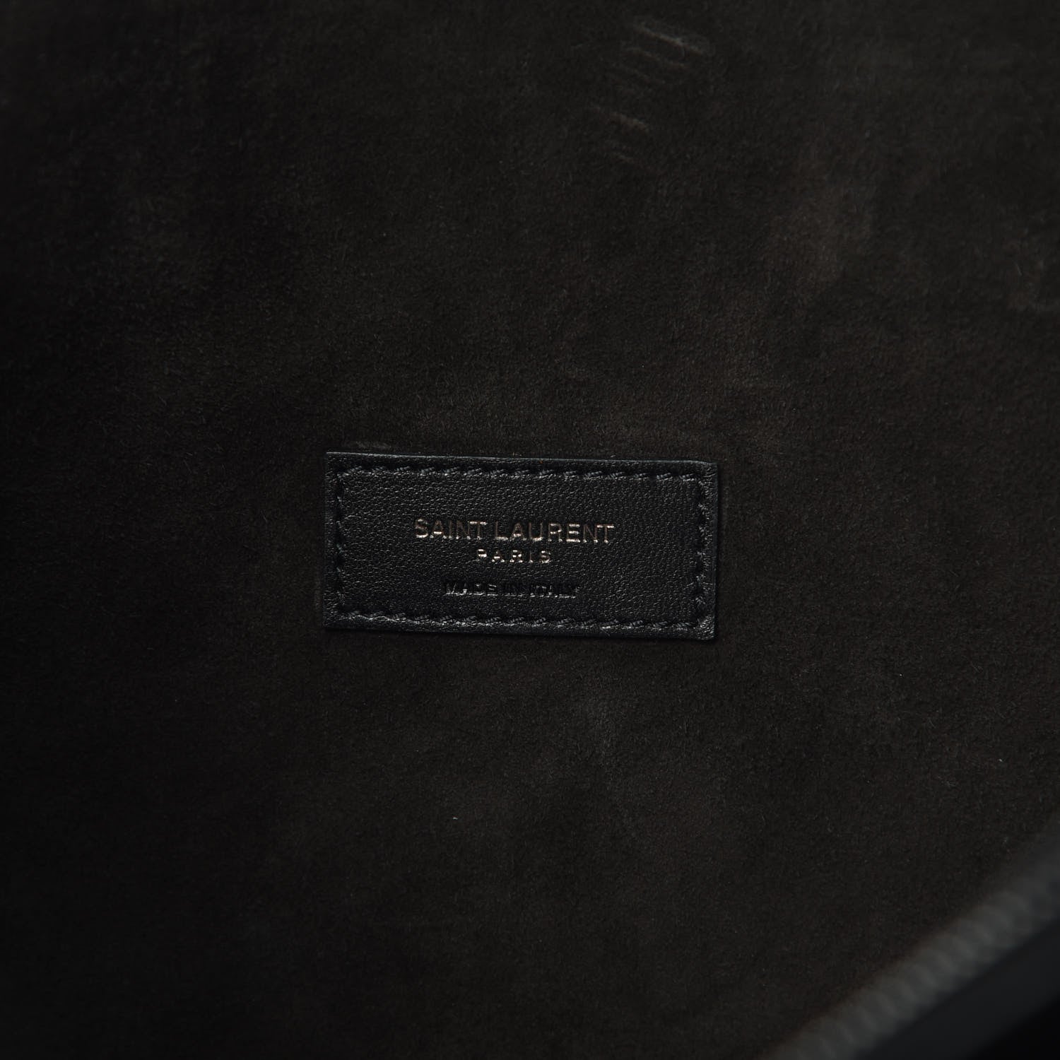 Saint Laurent Calfskin Crocodile Embossed Medium Supple Sac de Jour Black 6 of 12