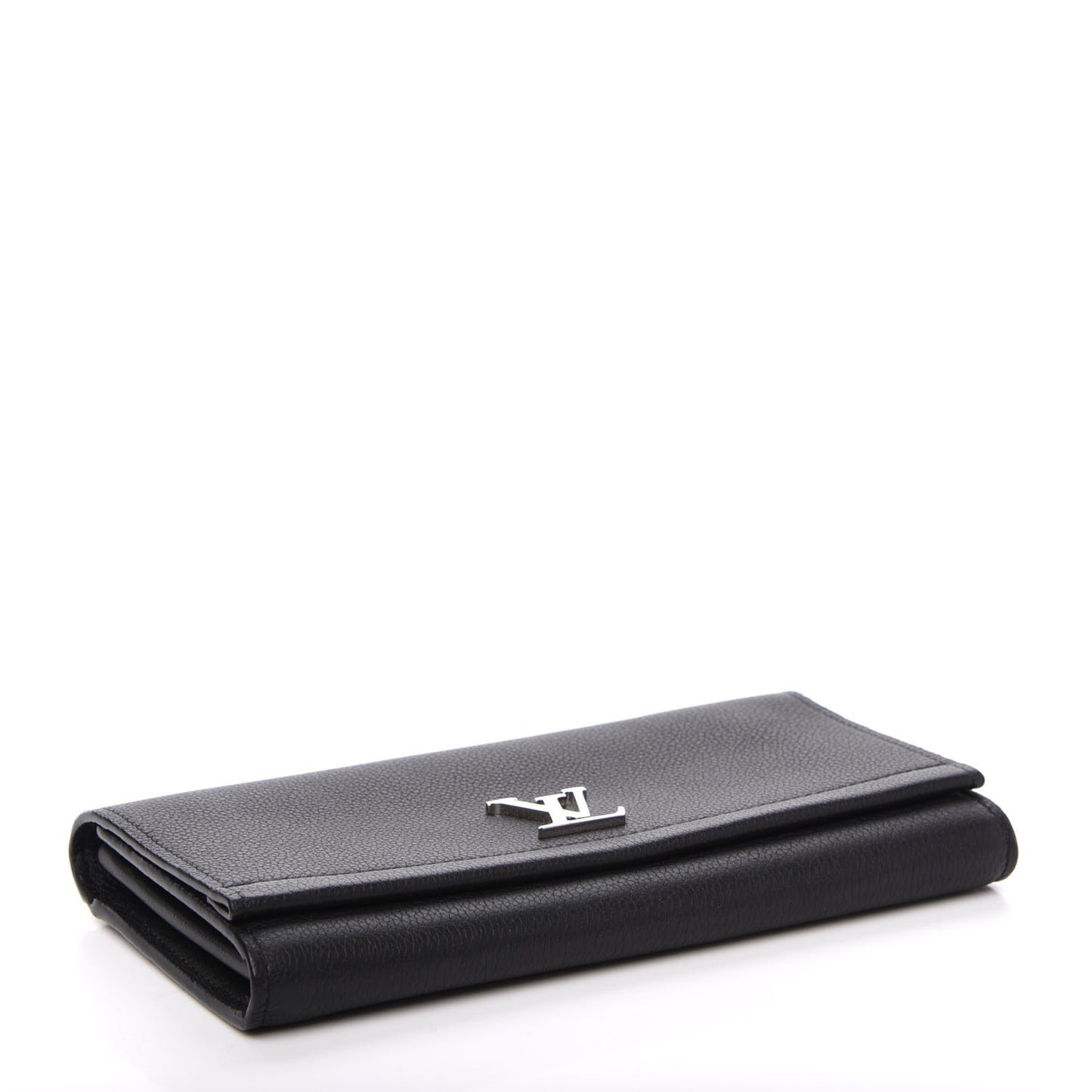 Calfskin Lockme II Wallet Black