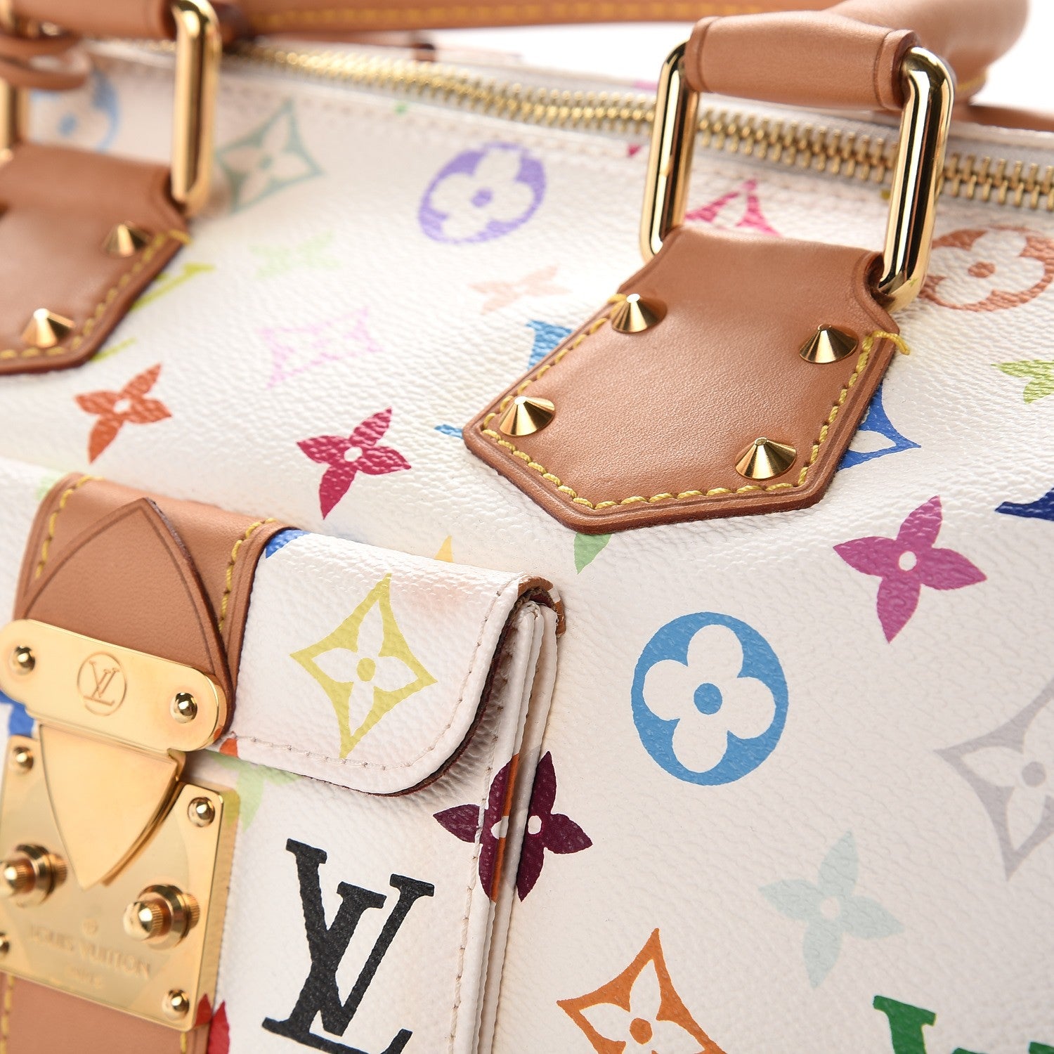 Louis Vuitton Monogram Multicolor Speedy 30 White 8 of 8