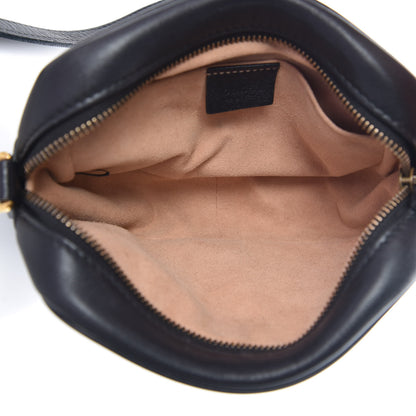 Gucci Calfskin Matelasse Mini GG Marmont Chain Shoulder Bag Black 5 of 9