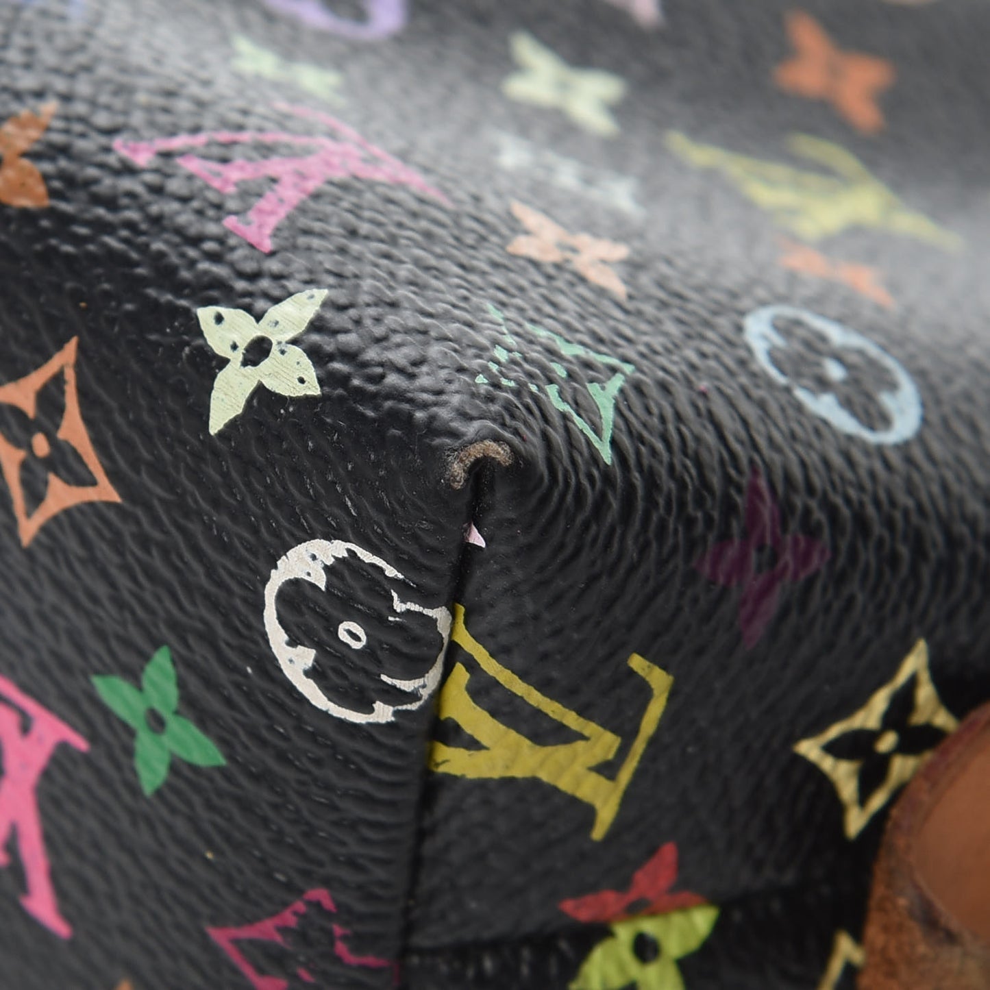 Monogram Multicolor Cosmetic Pouch Black Grenade
