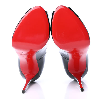 Christian Louboutin Patent New Very Prive 120 Pumps 37.5 Black Red 4 of 4