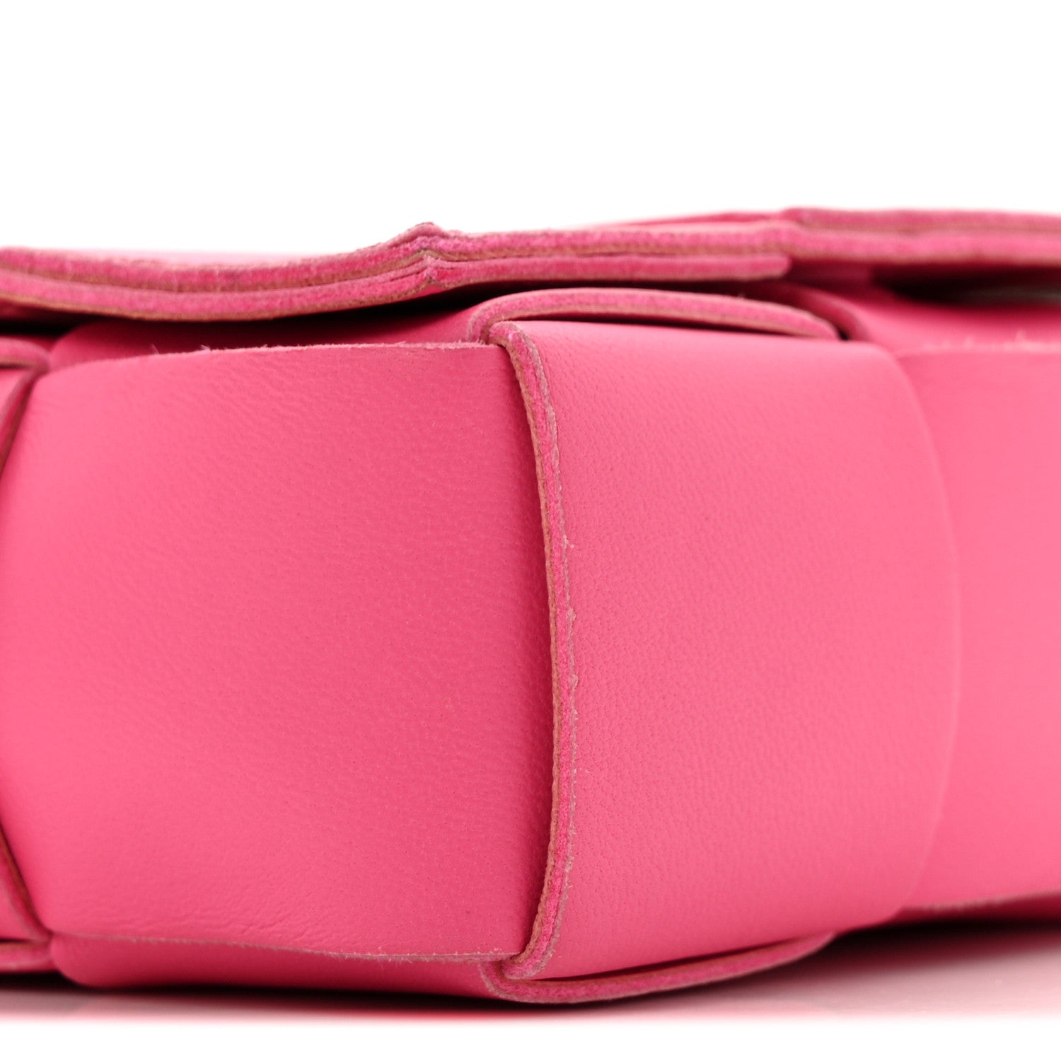 Bottega Veneta Lambskin Maxi Intrecciato Extra Mini Cassette Crossbody Bag Bon Bon 8 of 14
