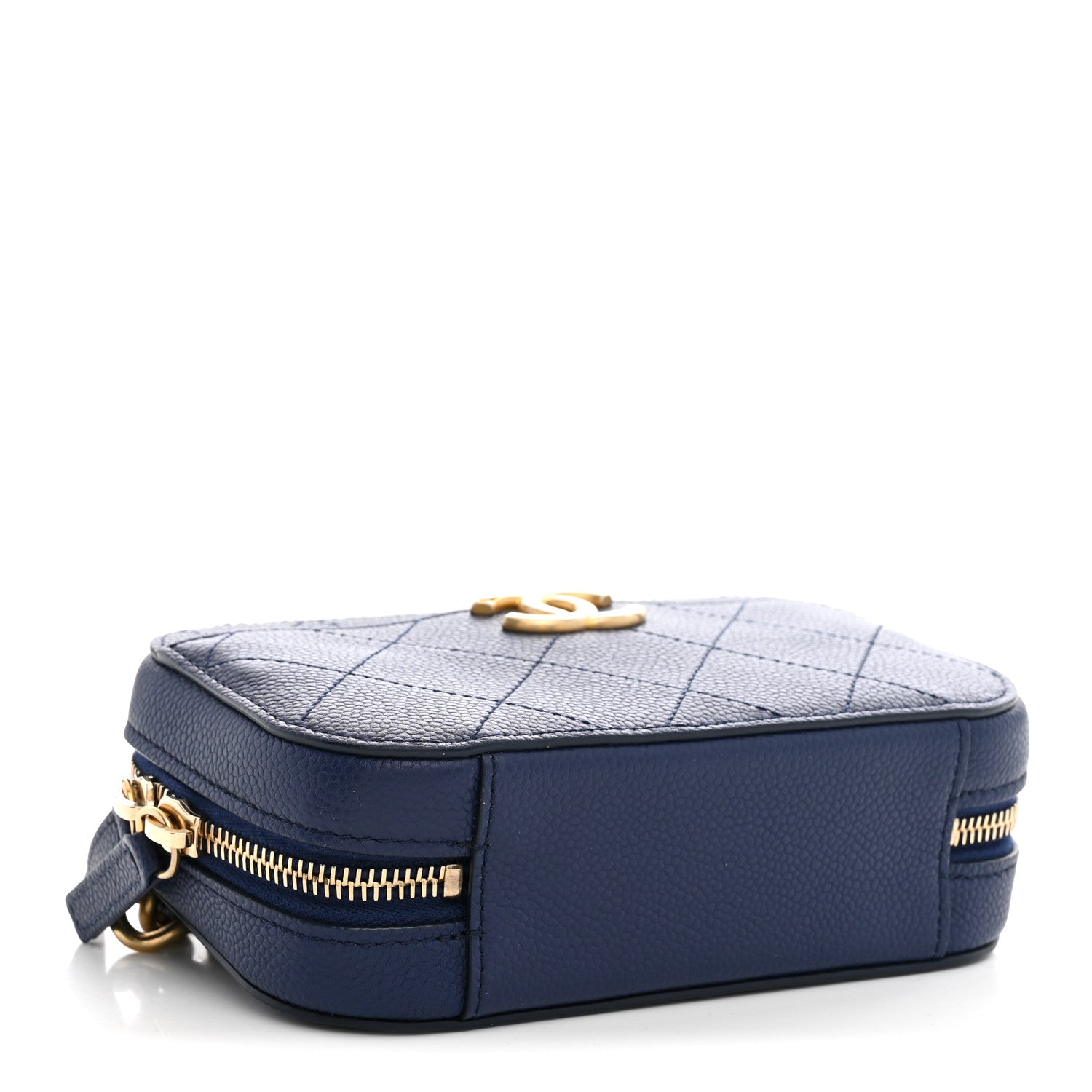 Chanel Caviar Quilted Waist Bag Navy Blue 4 of 10
