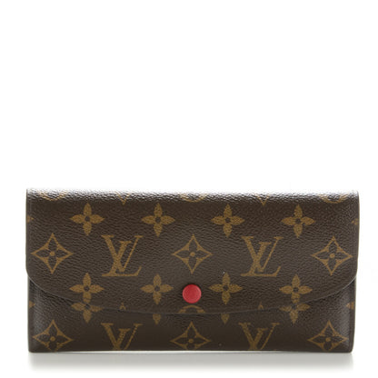 Louis Vuitton Monogram Emilie Wallet Rouge 1 of 7