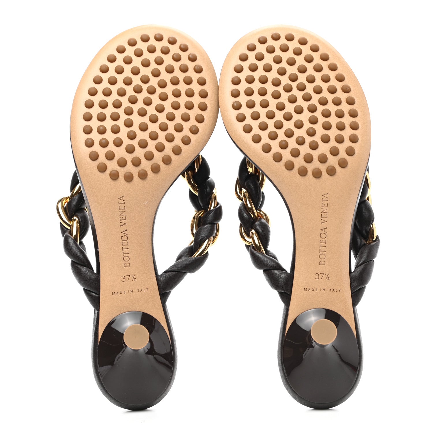 Bottega Veneta Nappa Dot Sandals 37.5 Fondant 5 of 7