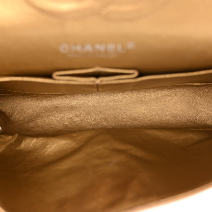 Chanel Metallic Caviar Quilted Medium Double Flap Copper 5 of 13