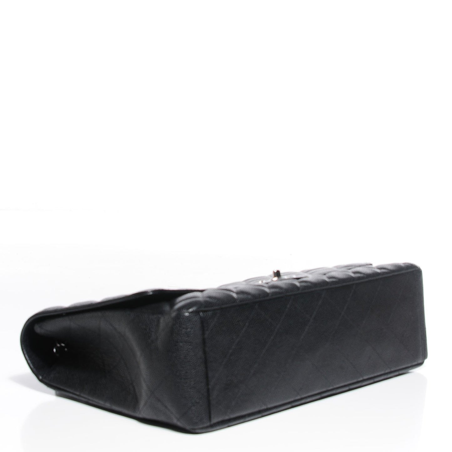 Caviar Quilted Maxi Single Flap Black