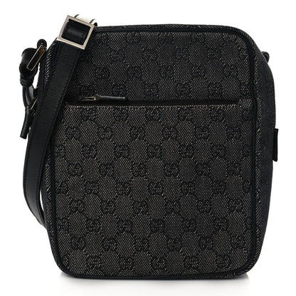 Gucci GG Monogram Flight Small Crossbody Bag Black 1 of 6