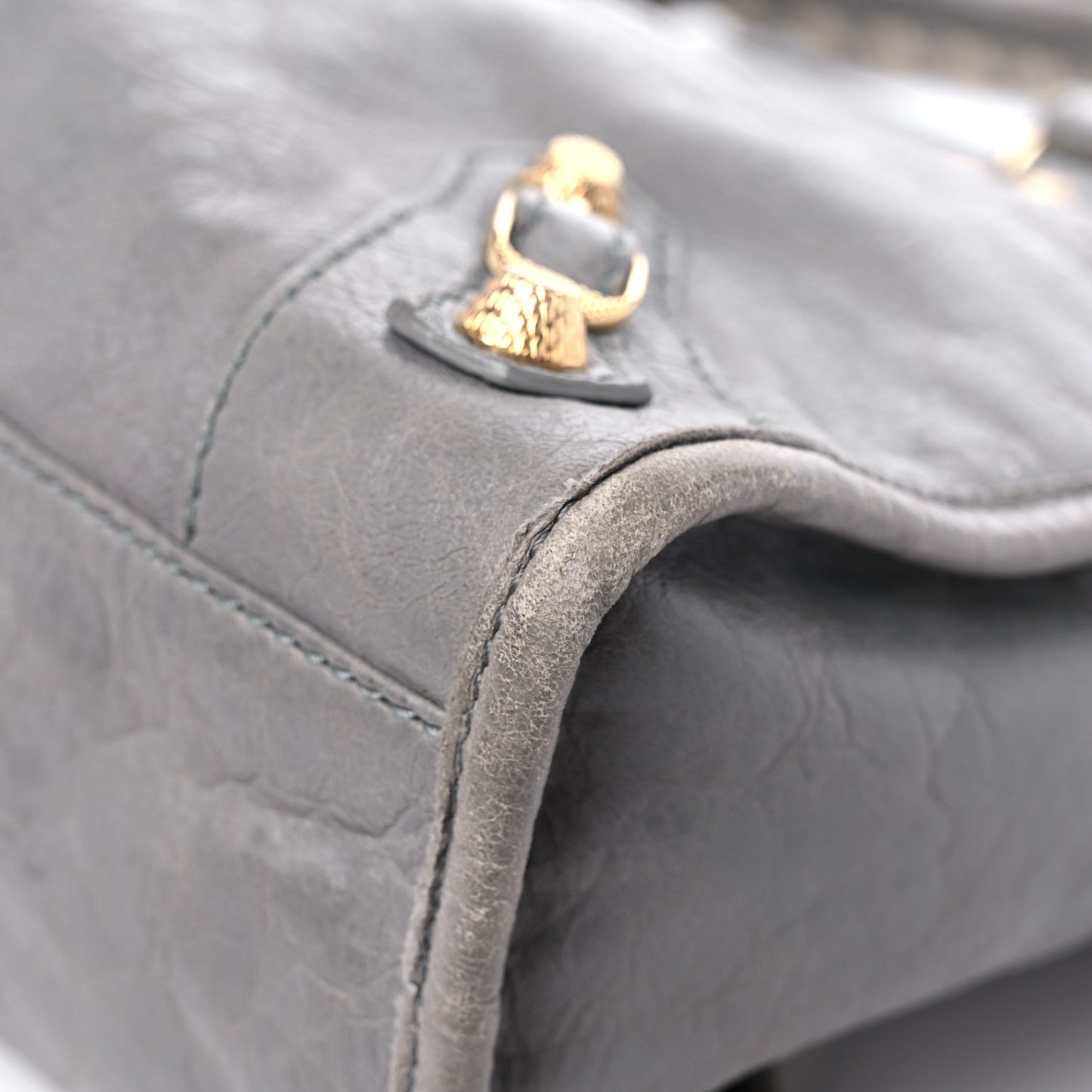Agneau Giant 12 Gold Hardware City Gris Pyrite