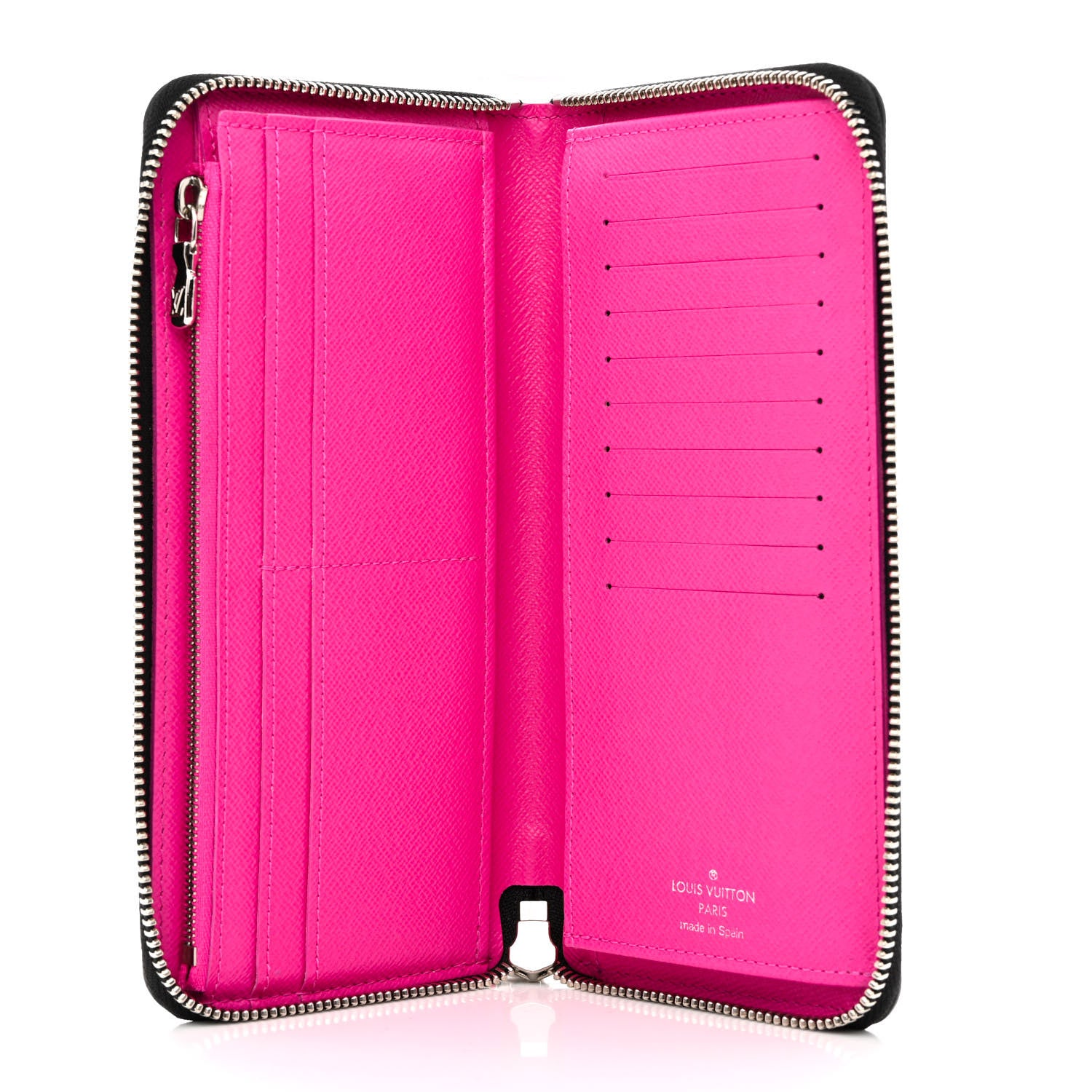 Louis Vuitton Taigarama Vertical Zippy Wallet Fuchsia 5 of 10