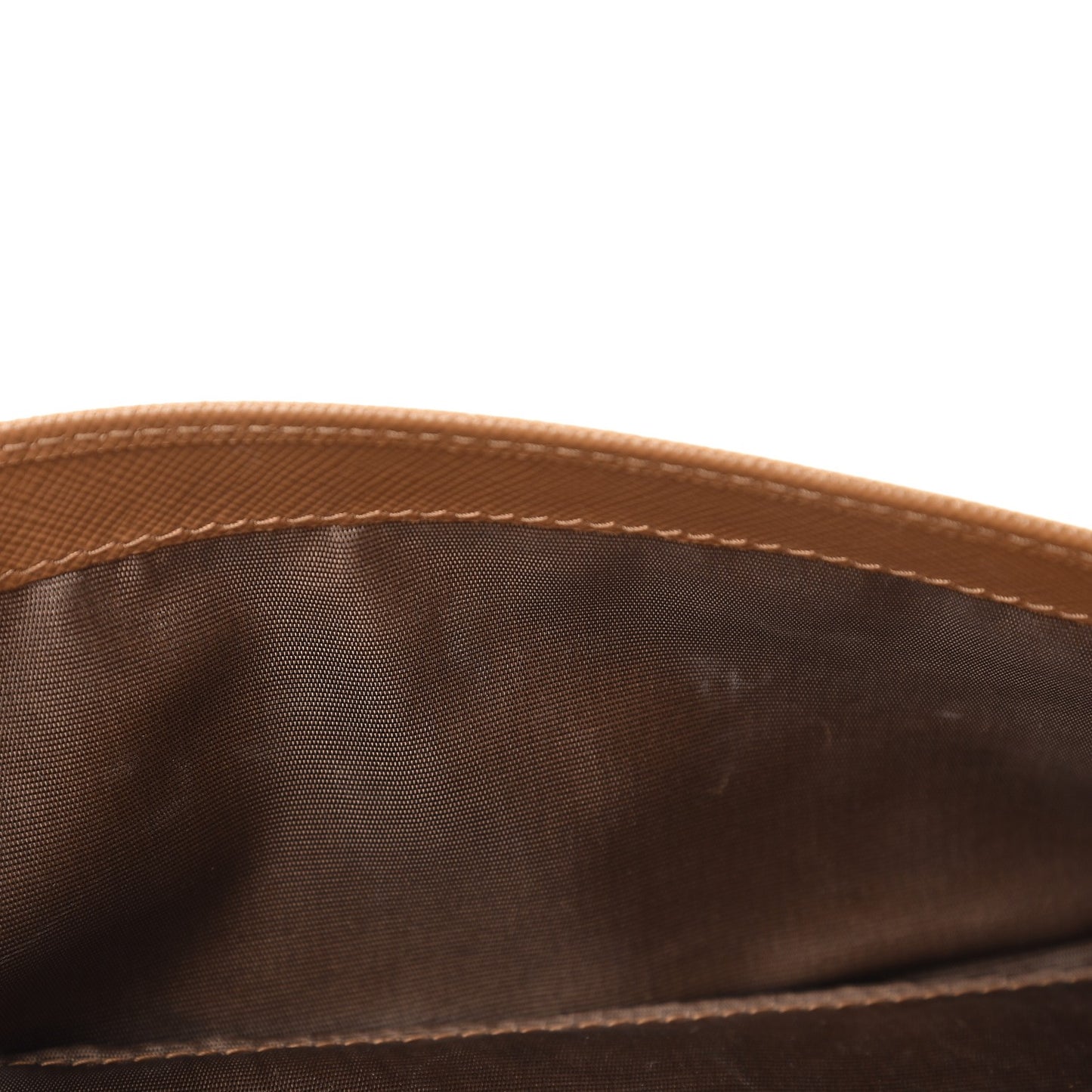 Saffiano Metal Oro Chain Wallet Caramel