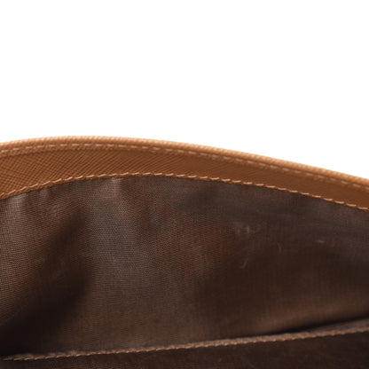 Prada Saffiano Metal Oro Chain Wallet Caramel 7 of 8