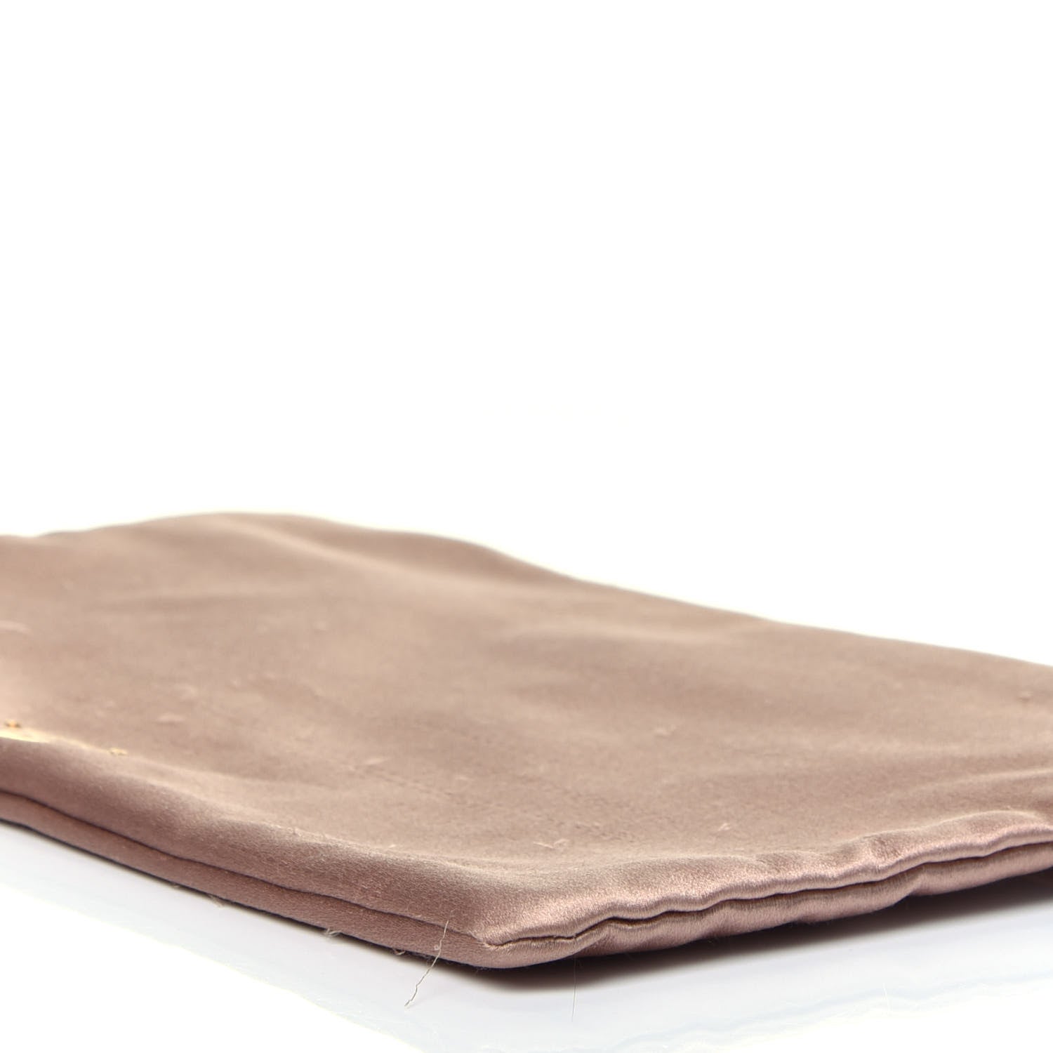 Prada Satin Zipped Clutch Nudo 9 of 16