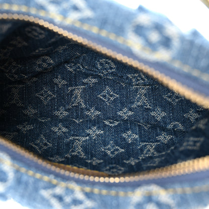 Louis Vuitton Monogram Denim Pochette Valley Blue 4 of 9