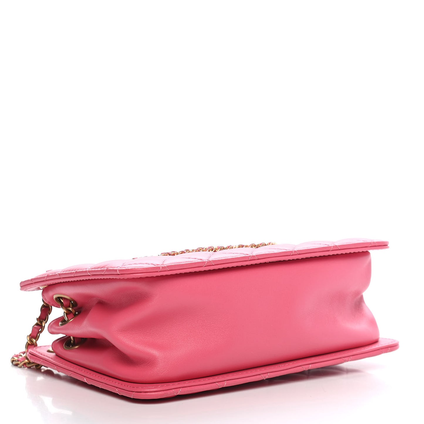 Calfskin Quilted CC Small Once Upon A Time Tote Pink