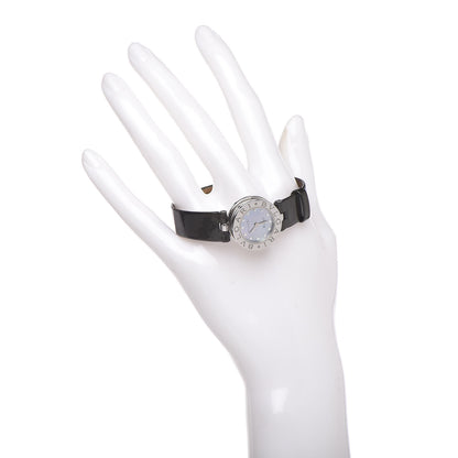 Bulgari Stainless Steel Calfskin Diamond Blue Mother of Pearl 22mm B.Zero1 Quartz Watch 2 of 8