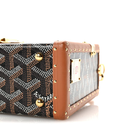 Goyard Goyardine Cassette Trunk Bag Black Gold 9 of 10