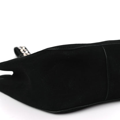 Alaia Suede Petal Embellished Rose-Marie 19 Bag Black 7 of 8
