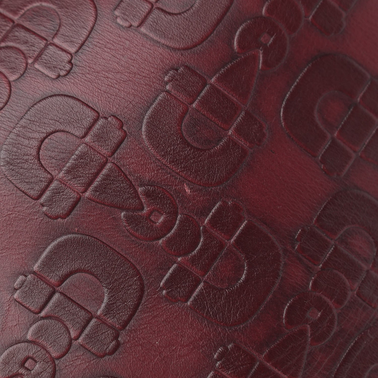 Gucci Calfskin Horsebit Embossed Glam Hobo Burgundy 10 of 11