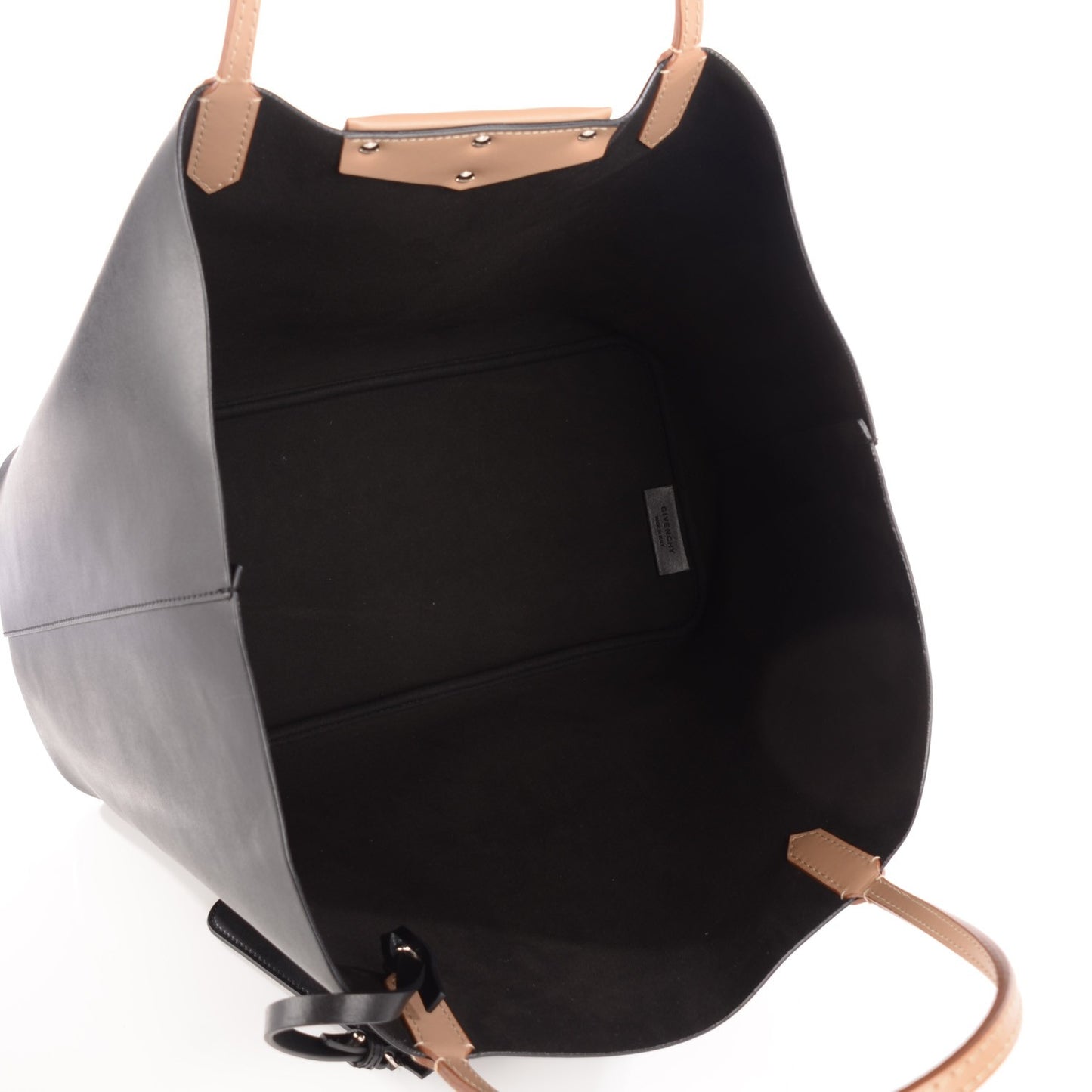 Calfskin Large Antigona Tote Black Beige