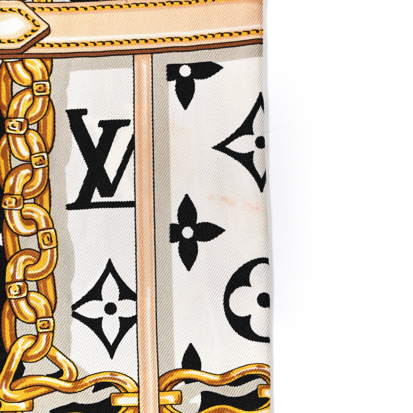 Silk Monogram Confidential Bandeau Black