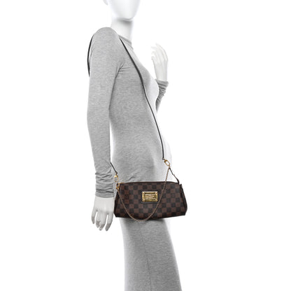 Louis Vuitton Damier Ebene Eva Clutch 2 of 11
