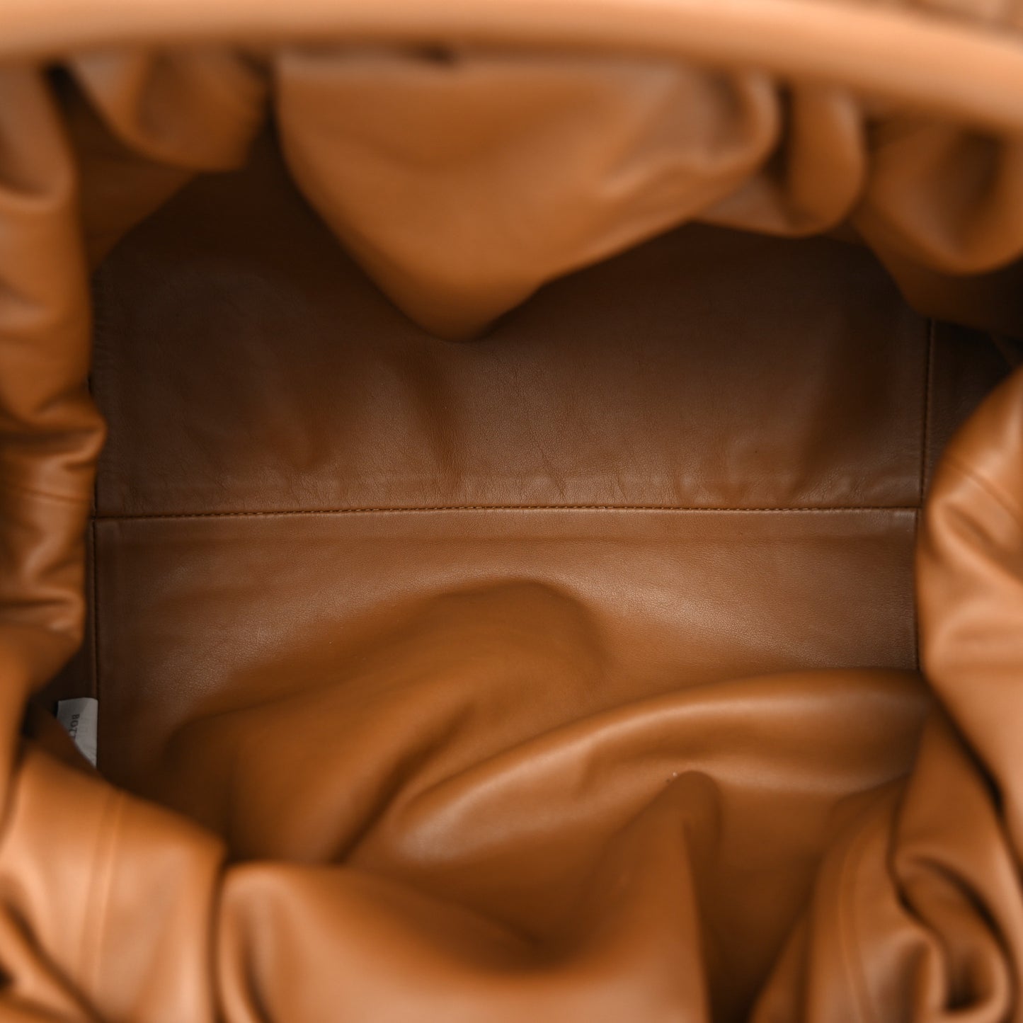 Smooth Butter Calf The Pouch Oversized Clutch Cammello