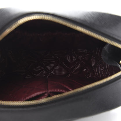 Chanel Caviar Quilted Curvy Pouch Cosmetic Case Black 5 of 7
