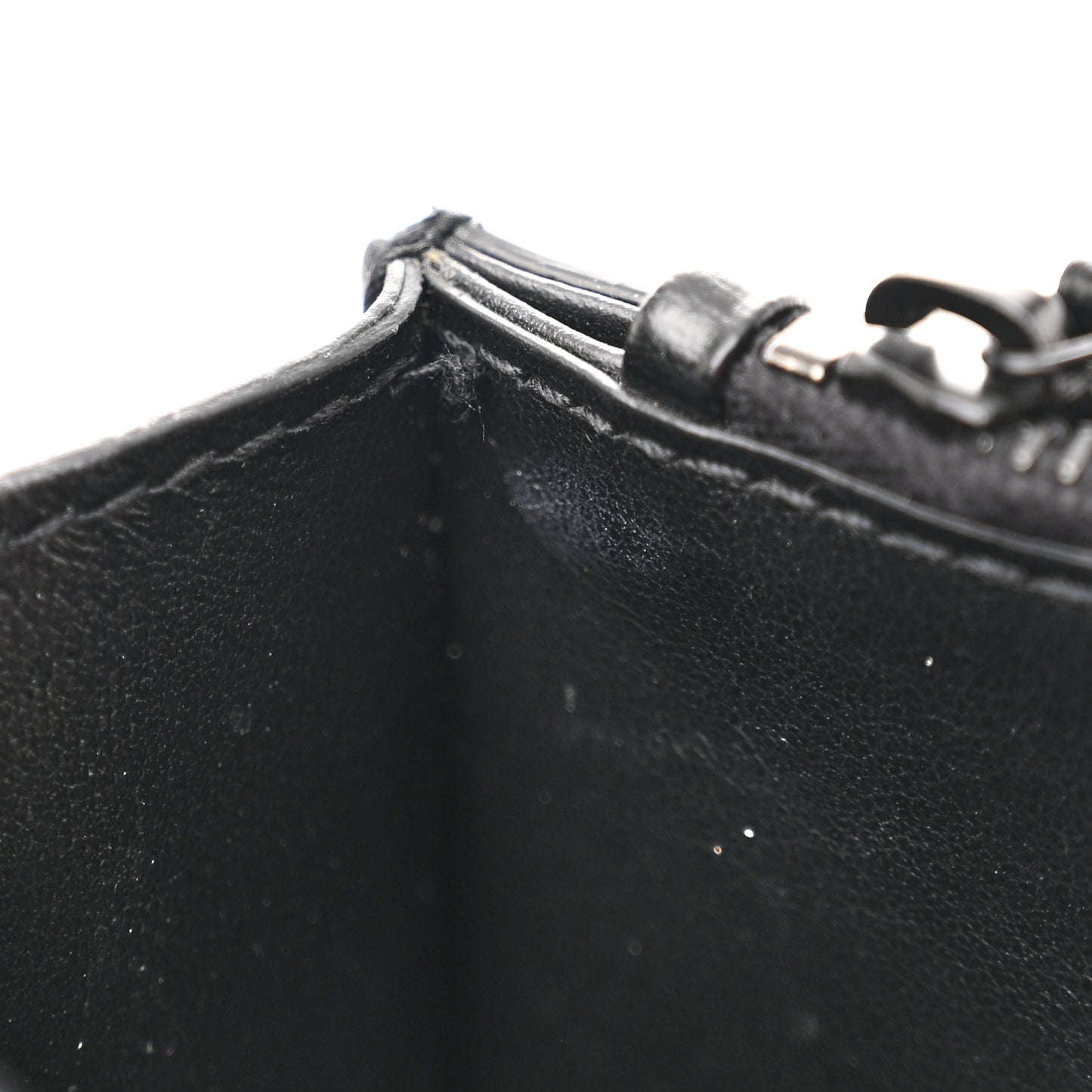 Calfskin Monogram Sunset Chain Wallet Black