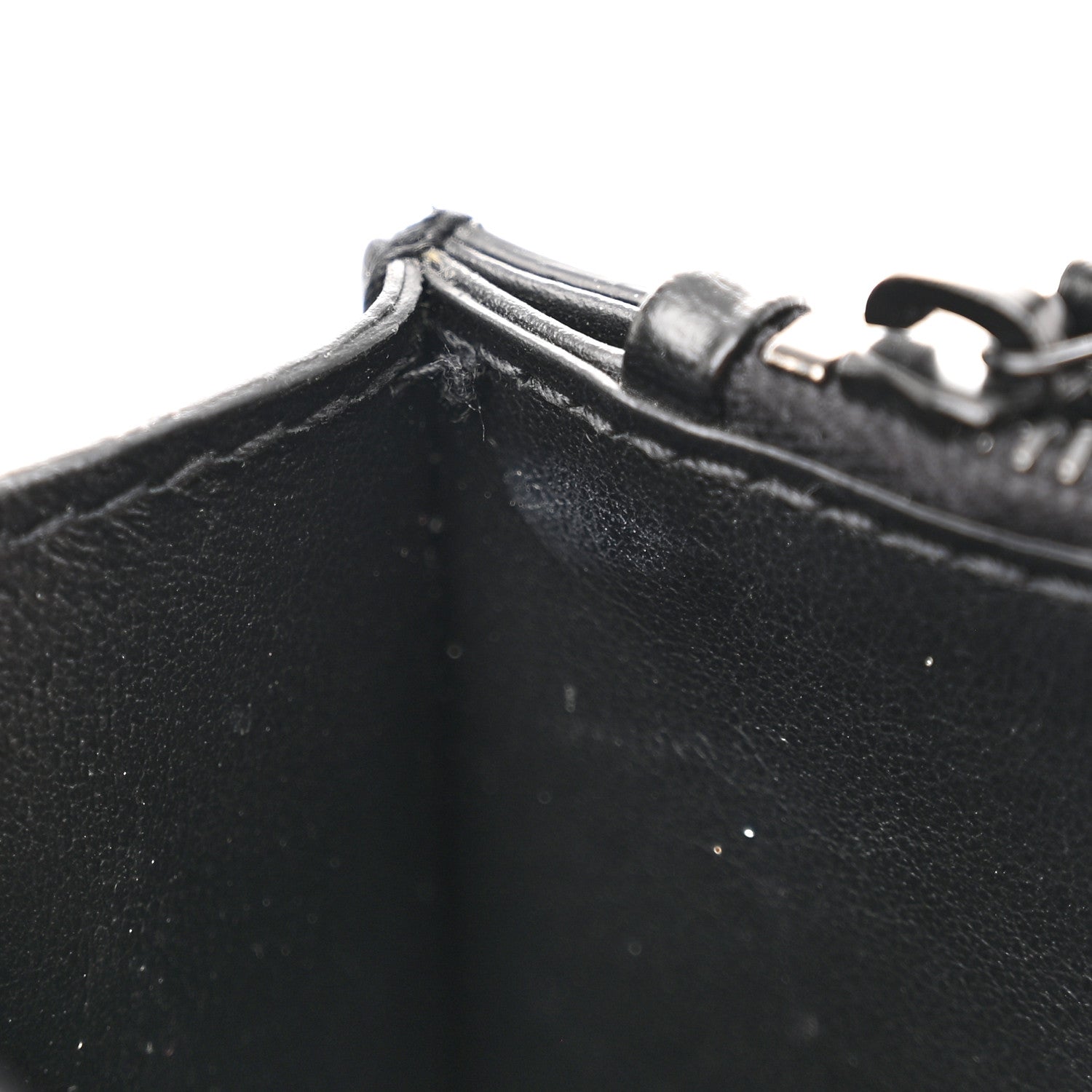 Saint Laurent Calfskin Monogram Sunset Chain Wallet Black 14 of 18