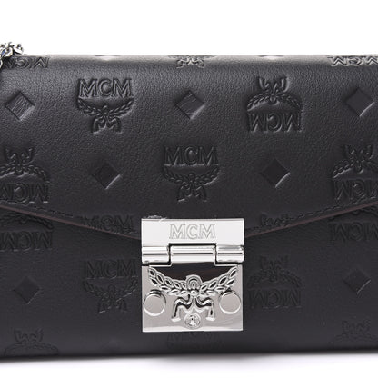 MCM Calfskin Ottomar Large Patricia Wallet On Chain Black 9 of 10