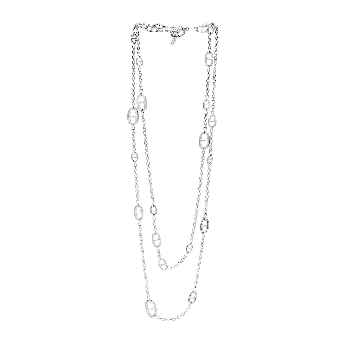 Hermes Sterling Silver Farandole Necklace 160 3 of 6