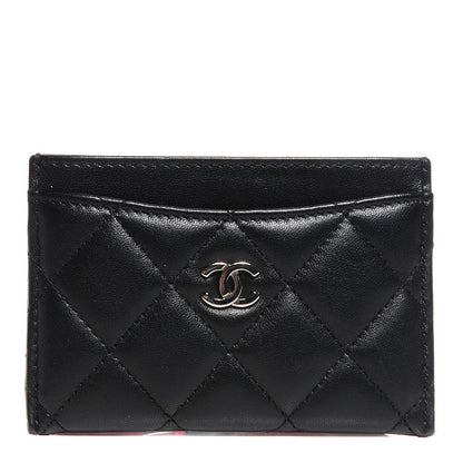 Chanel Lambskin Quilted Card Holder Black 1 of 7