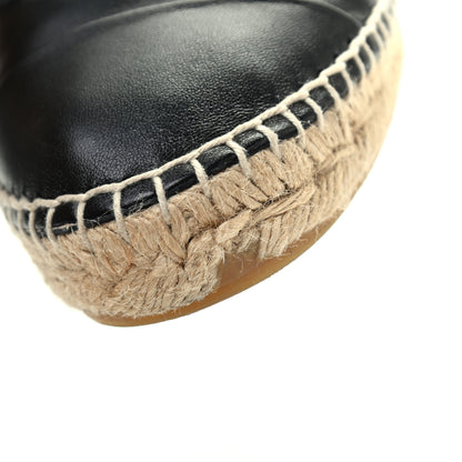 Chanel Lambskin CC Espadrilles 39 Black 10 of 14