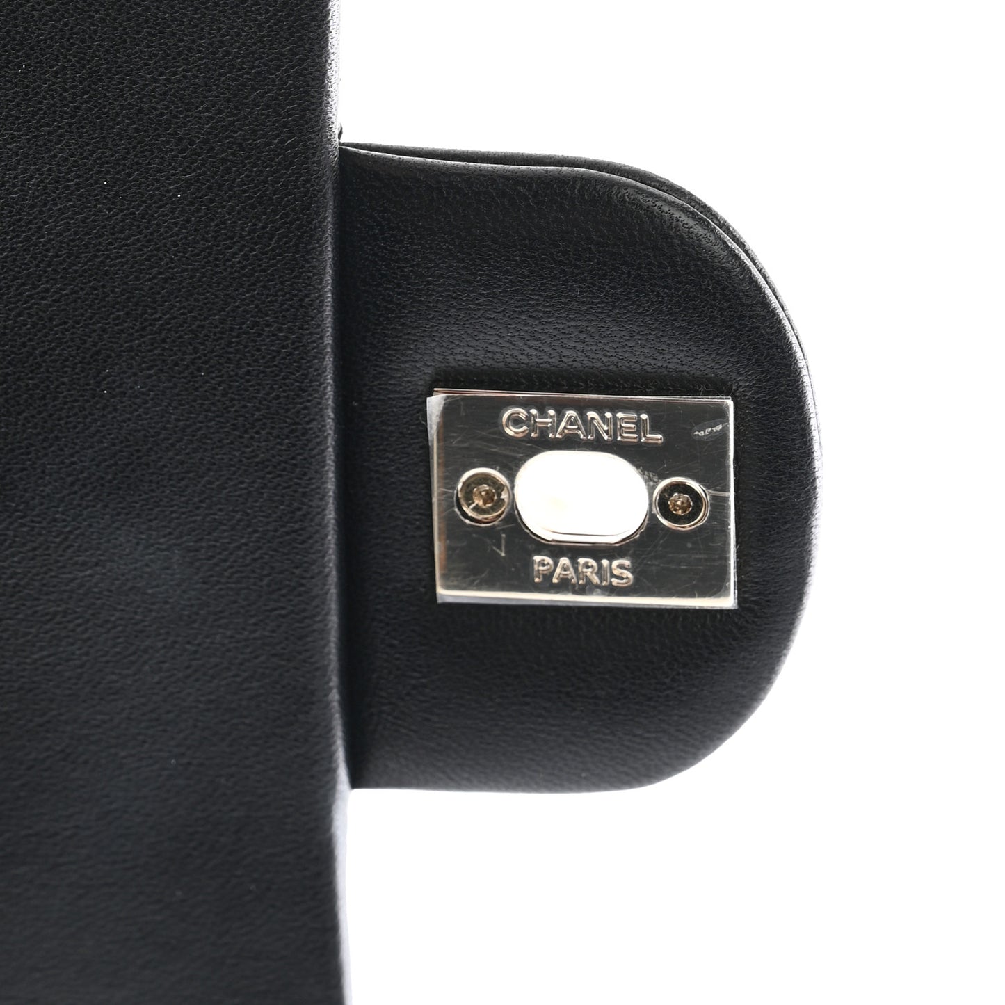 Lambskin Quilted Mini Top Handle Rectangular Flap Black