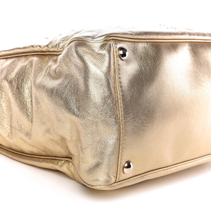 Saint Laurent Metallic Calfskin Y-Mail Tote Gold 10 of 15