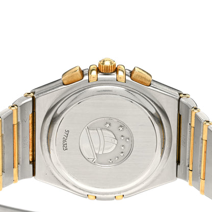 Omega Stainless Steel 18K Yellow Gold 37mm Constellation Chronograph Quartz Watch White 1242.30.00 4 of 4