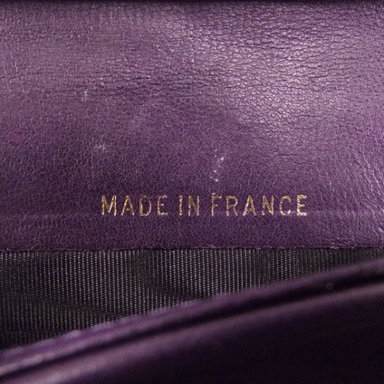 Caviar CC Wallet Clutch Purple