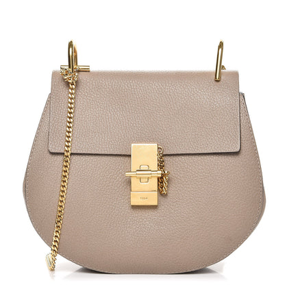 Chloe Grained Lambskin Drew Shoulder Bag Motty Grey 1 of 6