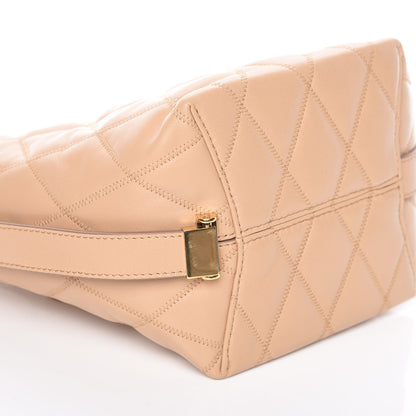 Givenchy Lambskin Quilted Mini GV Bucket Bag Beige Camel 5 of 9