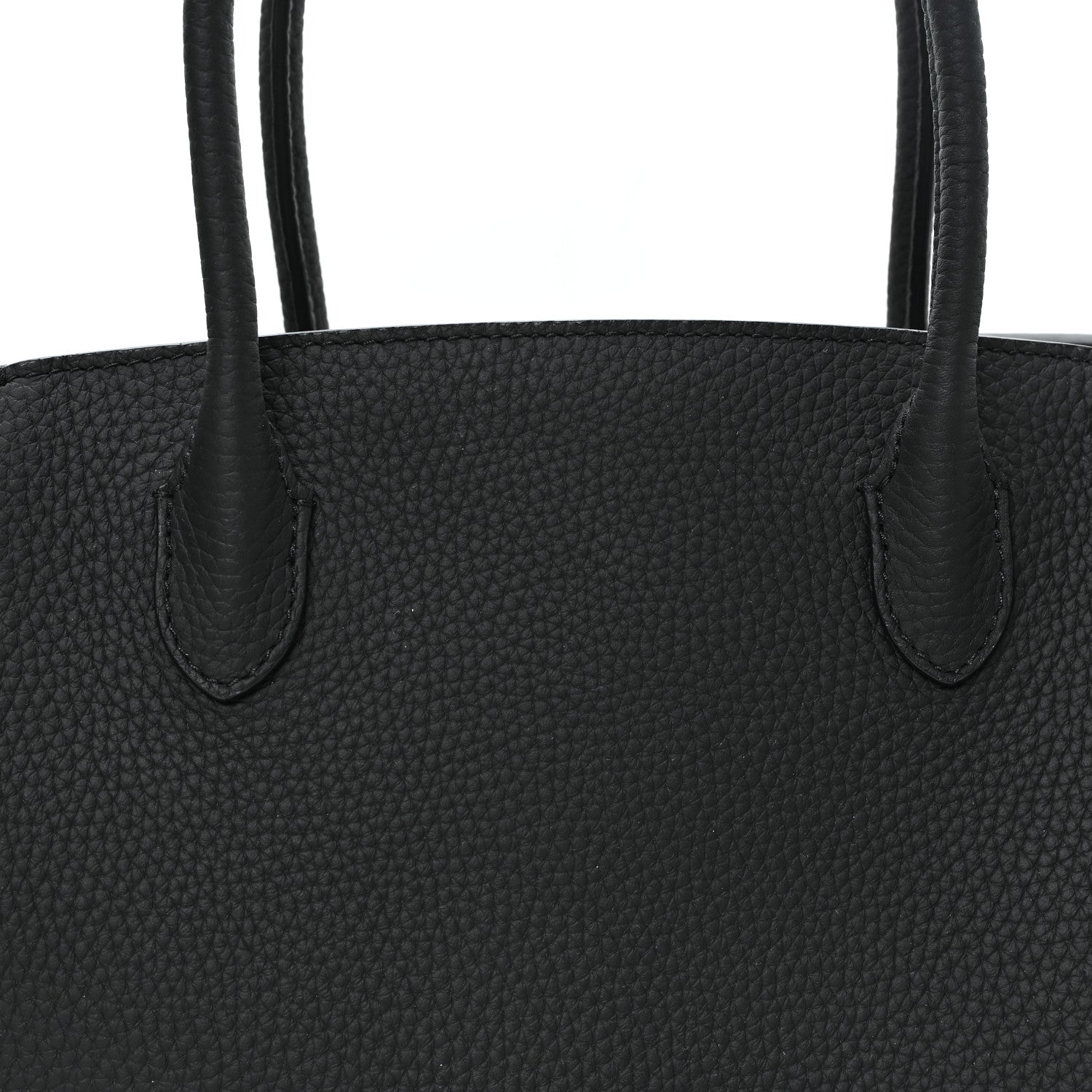 The Row Grained Calfskin Marlo 12 Tote Bag Black 8 of 12
