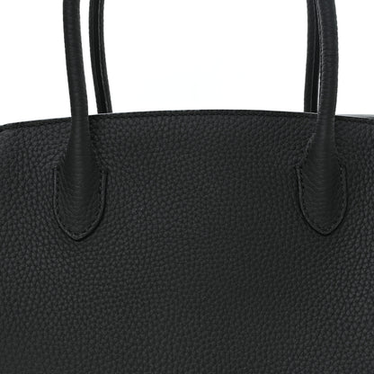 The Row Grained Calfskin Marlo 12 Tote Bag Black 8 of 12