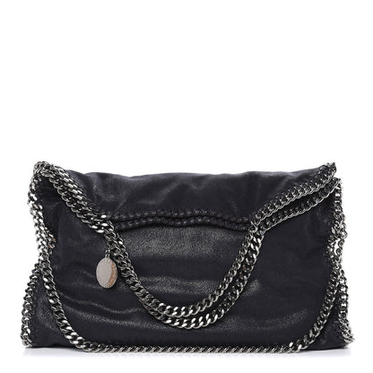 Stella McCartney Shaggy Deer Falabella Fold Over Tote Navy 1 of 9