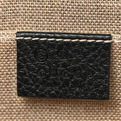 Gucci Dollar Calfskin Small Interlocking G Shoulder Bag Black 7 of 11